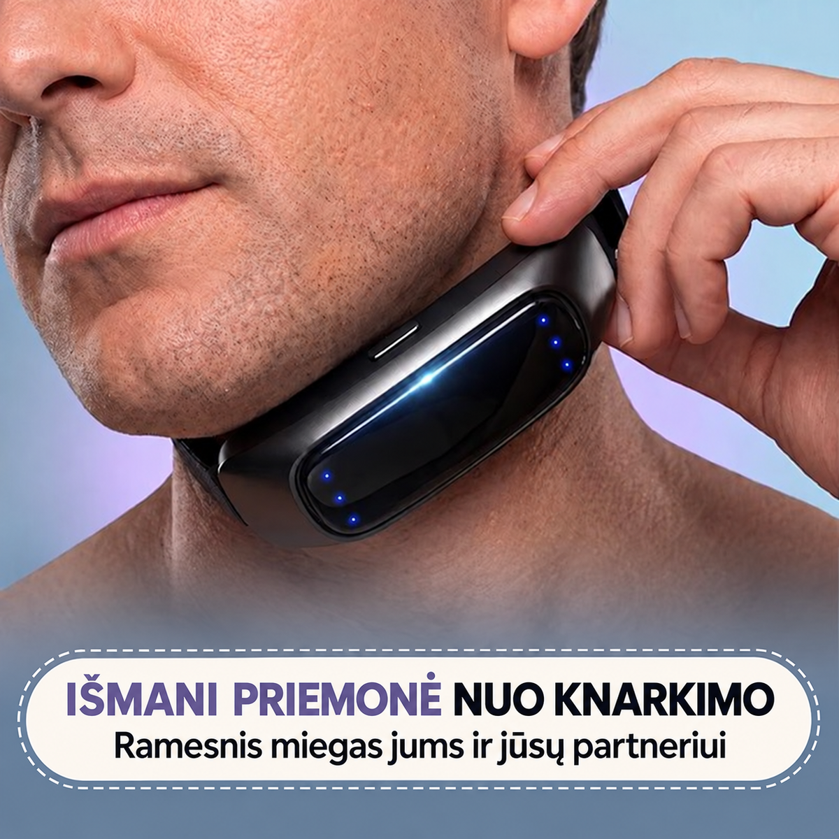 Išmani priemonė nuo knarkimo