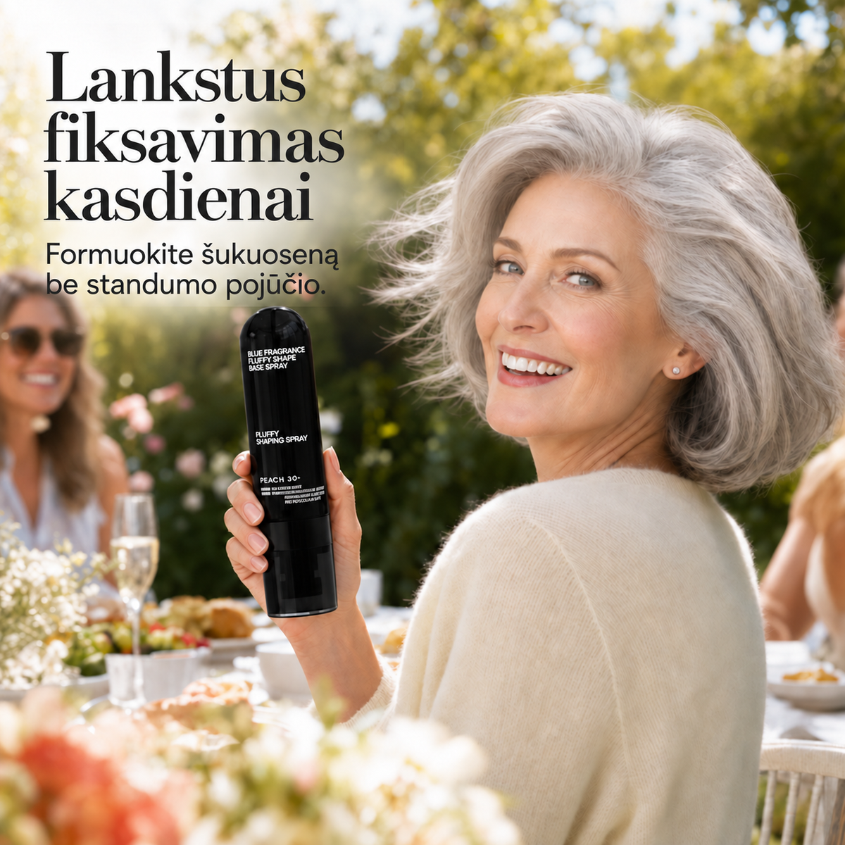 Lankstus plaukų fiksavimas kasdienai