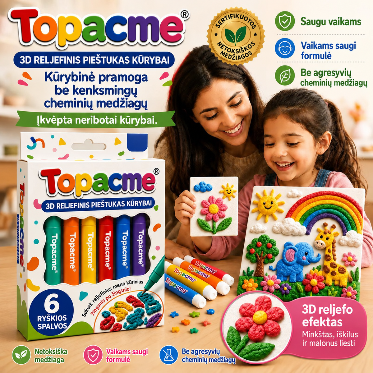 Topacme kūrybinė pramoga vaikams