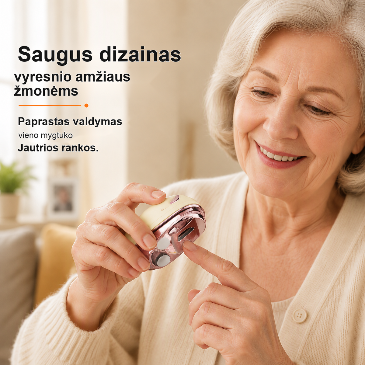 Elektrinės nagų žirklutės ir dildė „2 viename“