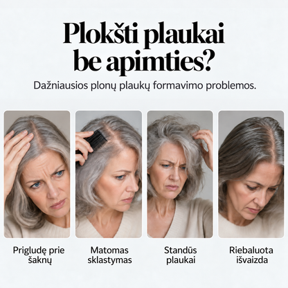 Dažniausios plonų plaukų formavimo problemos