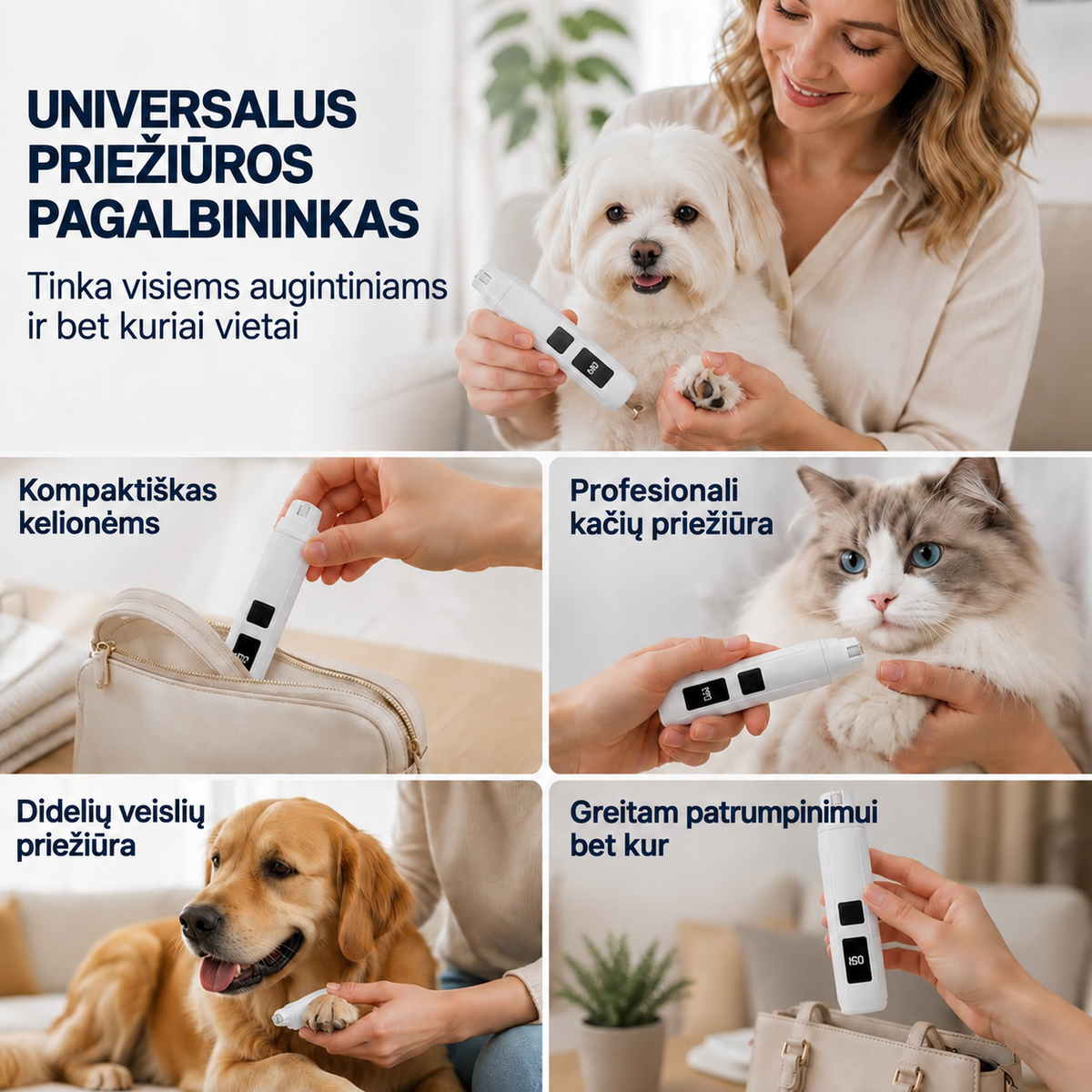 Universalus augintinių priežiūros pagalbininkas