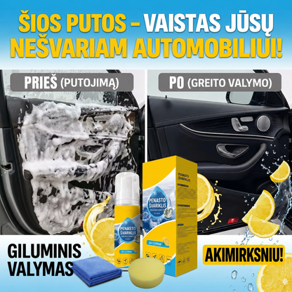 Valymo putos prieš ir po