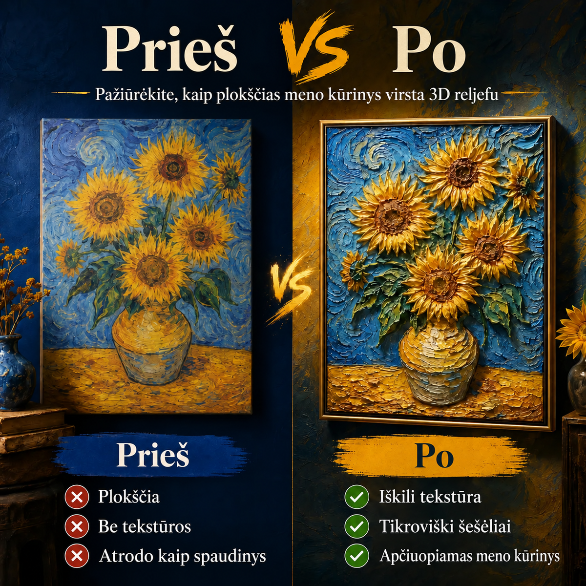 Topacme® 3D reljefinio meno rašikliai – prieš ir po