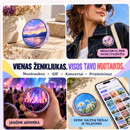 Vienas ženkliukas, visos tavo nuotaikos
