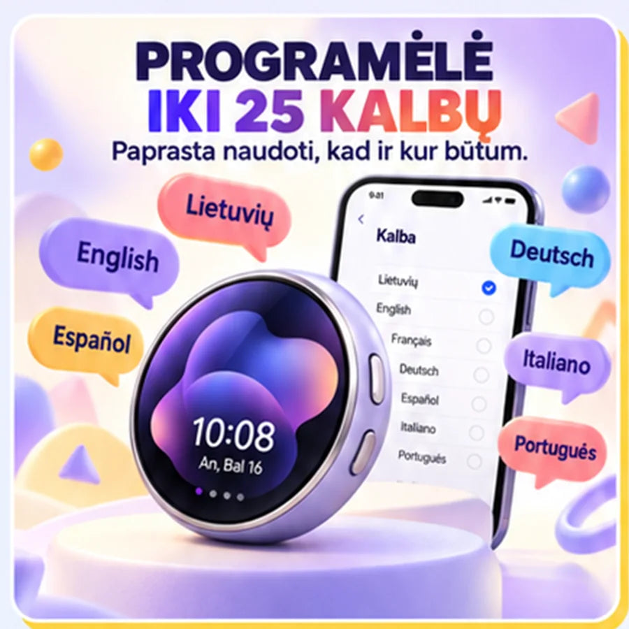 Programėlė iki 25 kalbų