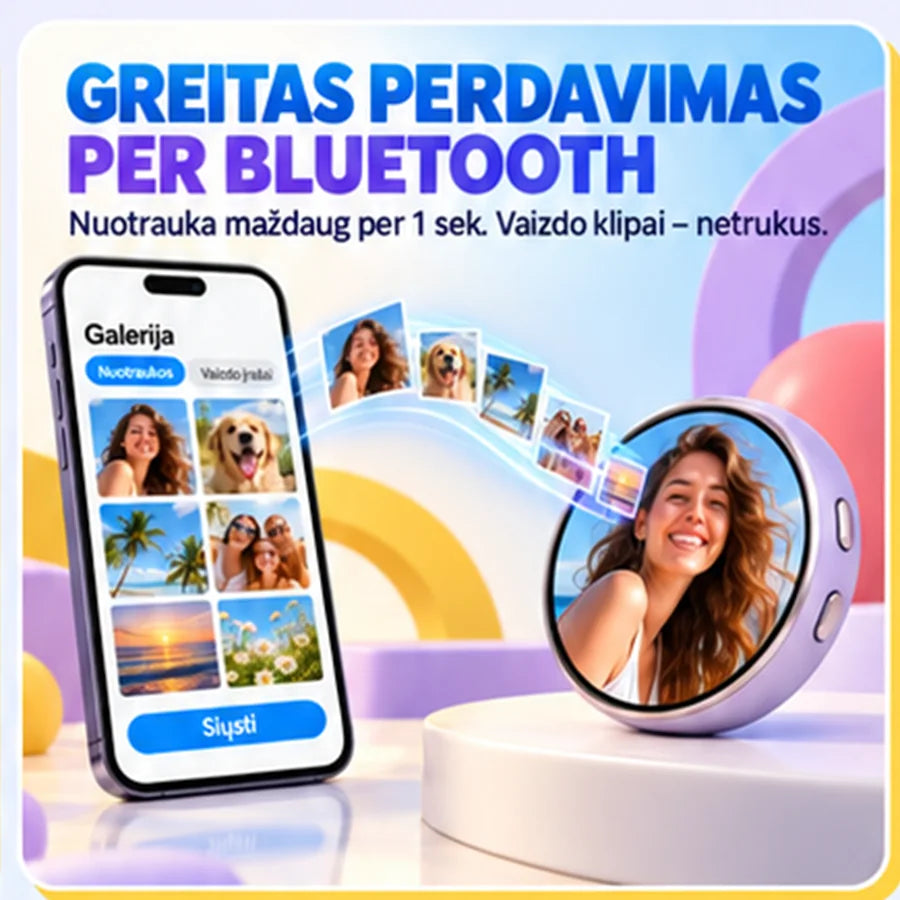Greitas perdavimas per Bluetooth