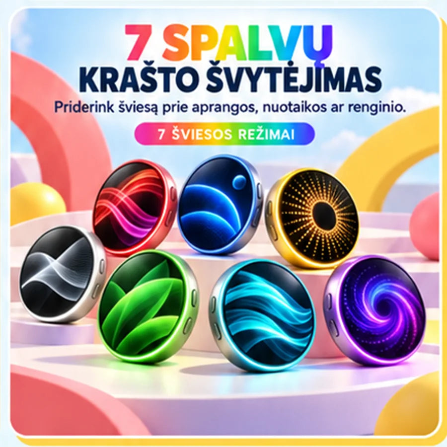 7 spalvų krašto švytėjimas