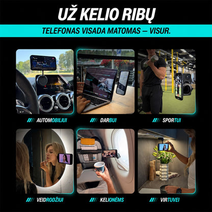 Clutch-X Vakuuminis magnetinis telefono laikiklis 2
