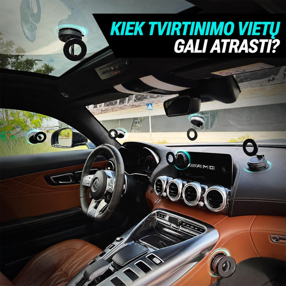 Clutch-X Vakuuminis magnetinis telefono laikiklis 3