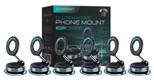 Clutch-X Vakuuminis magnetinis telefono laikiklis 10